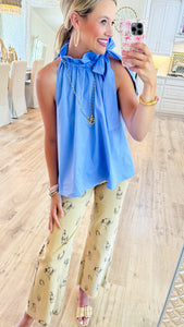 Khaki Cowboy Print Pants
