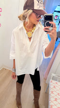 White Dolman Sleeve Asymmetrical Top