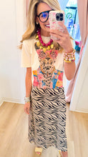 Rhinestone Floral Blazer Leopard Tee