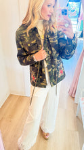 Camo Floral Embroidered Jacket