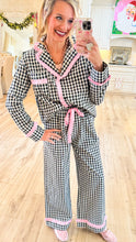 Black Gingham PJ Set
