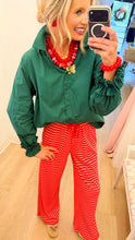 Hunter Green Ruffle Detail Top
