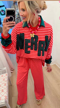 Red and Pink Striped Merry Set