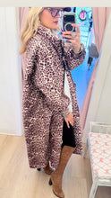 Brown Leopard Oversized Puffer Jacket
