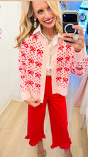 Pink Bow and Heart Cardigan