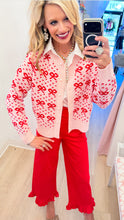 Pink Bow and Heart Cardigan