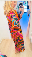 Black Boho Floral Print Midi Dress